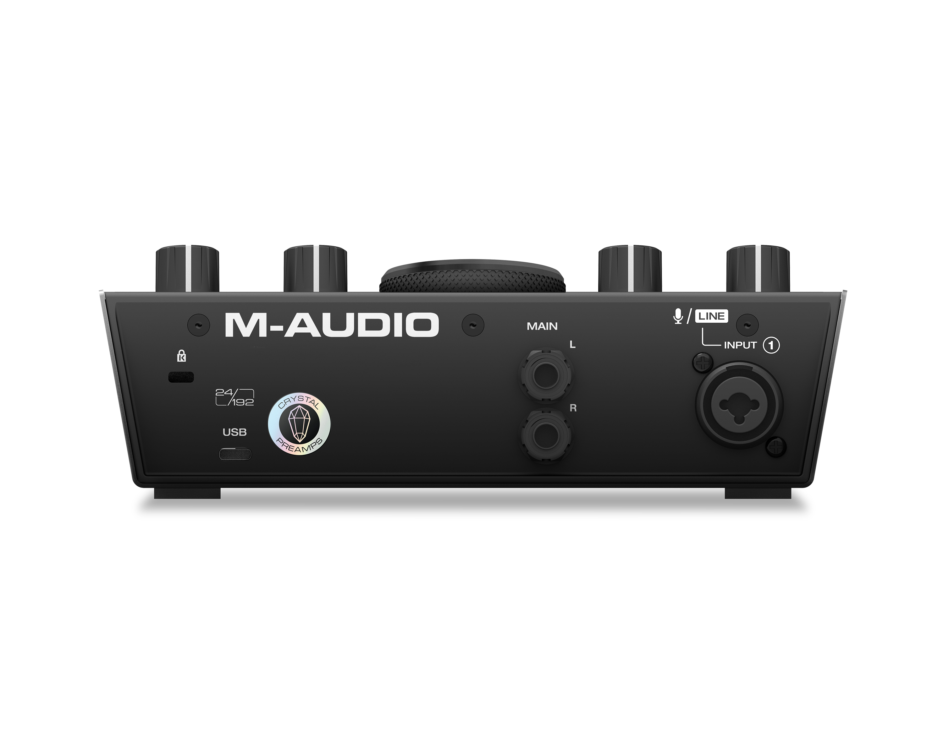 Interfaz de audio MIDI tarjeta de sonido USB / USB-C con Auriculares de estudio de diseño cerrado para grabación y monitorización en estudio M-Audio AIR 192|8 auriculares HDH40 